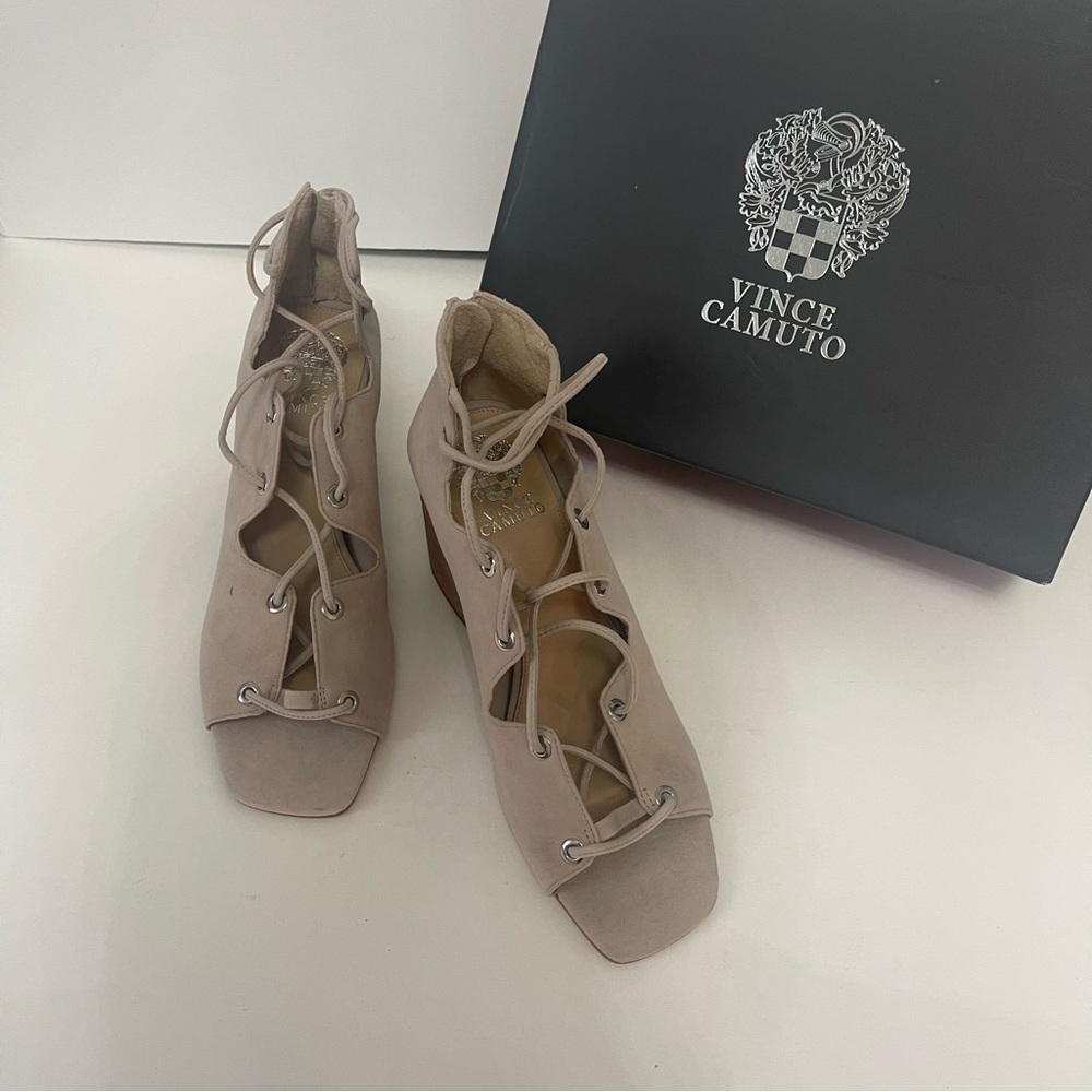 Vince Camuto Nahara Sandal In TIPSY TAUPE / New In Box - Picture 6 of 13